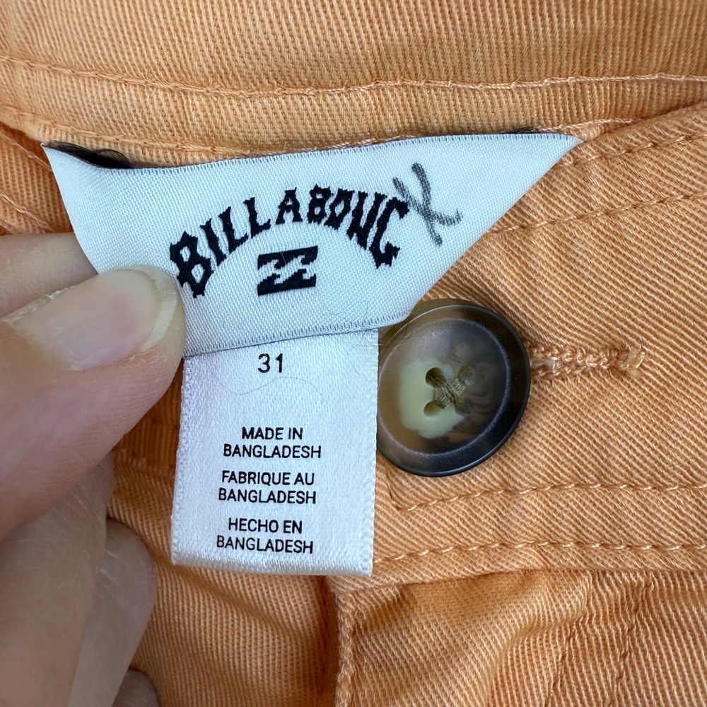 Billabong FREEFALL FIXED WAIST TROUSERS Wide‎ Leg Crop Pants TOFFEE WOMEN 31 - Picture 5 of 14